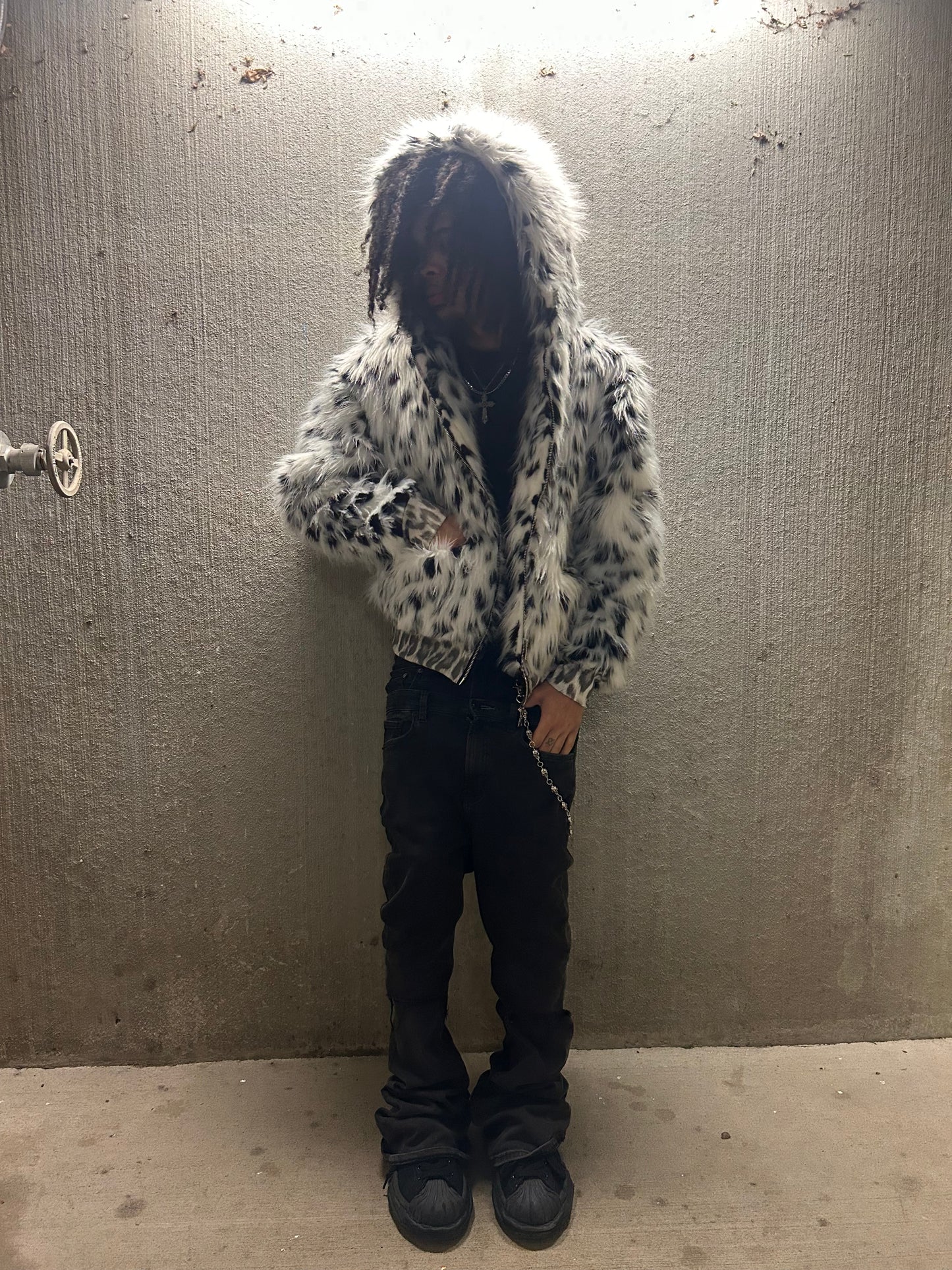 CRUELLA DEVILE FUR HOODIE