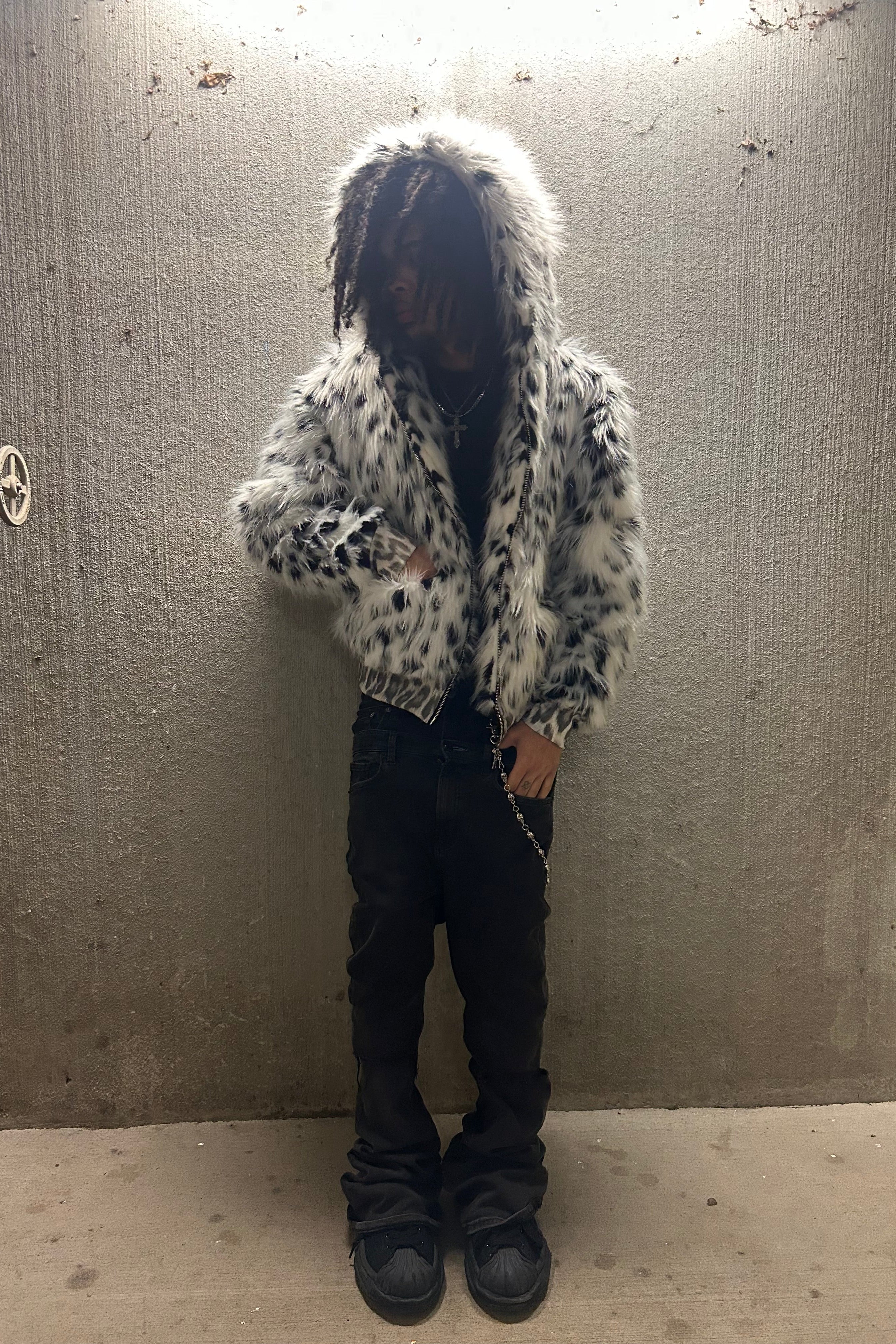 CRUELLA DEVILE FUR HOODIE