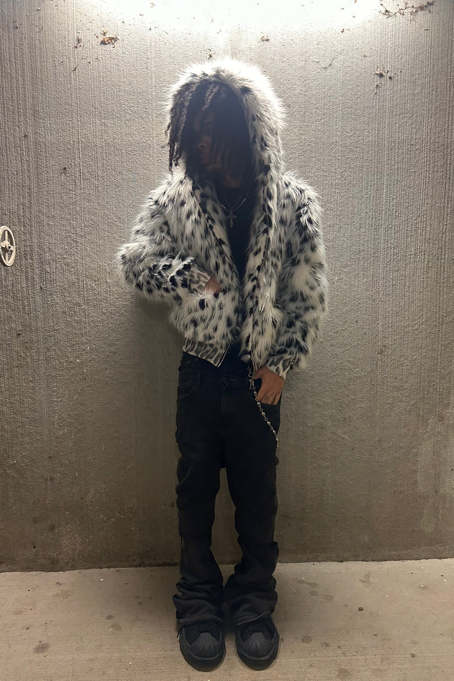 CRUELLA DEVILE FUR HOODIE